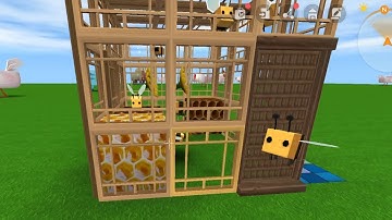 MiniWorld BẢN MỚI 0.54  - LÀM NHÀ NUÔI ONG NÂU NÂU NÂU #shorts #miniworld #minecraft #hungmcw