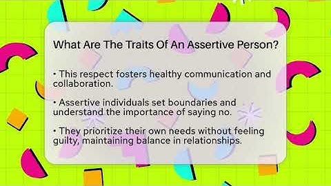 What Are The Traits Of An Assertive Person? - The Personal Growth Path