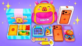 ✂️ DIY Capybara Phone, Backpack & Lunchbox! Back-to-School Fun from Slime Sam screenshot 5