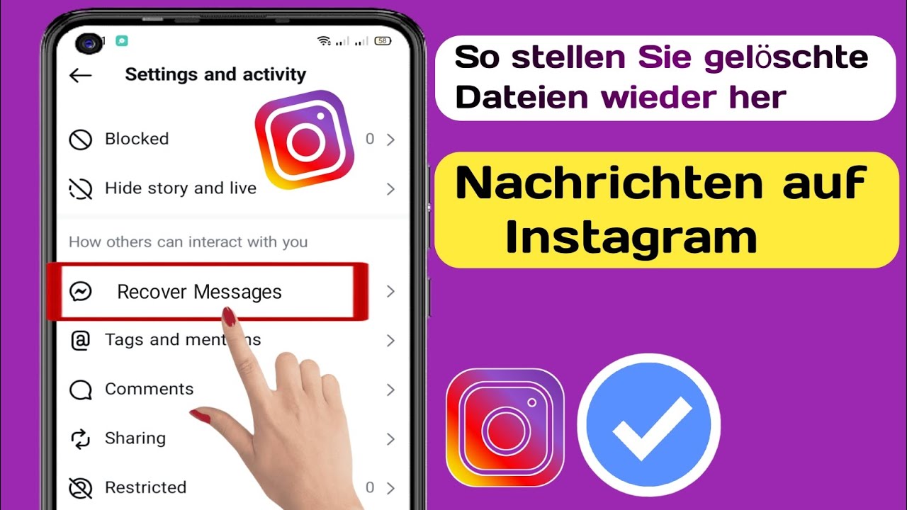 Kann Man Gelöschte Nachrichten Auf Instagram Wiederherstellen So stellen Sie gelöschte Nachrichten auf Instagram wieder her