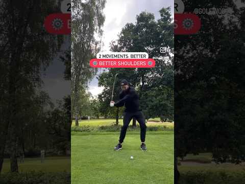 Better shoulders and an easier golf swing? Do this 💯