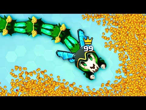 Snake.io Most powerfull Boss Snake this Event | Omg! Gost Snake Most Delicious Snake.io Gameplay