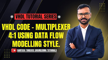 VHDL code - Multiplexer 4:1 using data flow modelling style.