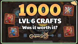 I Crafted 1000 Lvl 6 Magitech Items - Here Is What I Got - Summoners War Chronicles Melting System