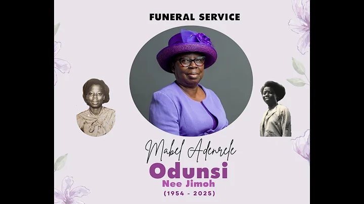 Funeral Ceremony for late Sister Mabel Adenrele Odunsi (20 December 1945-30 Oct 2025)