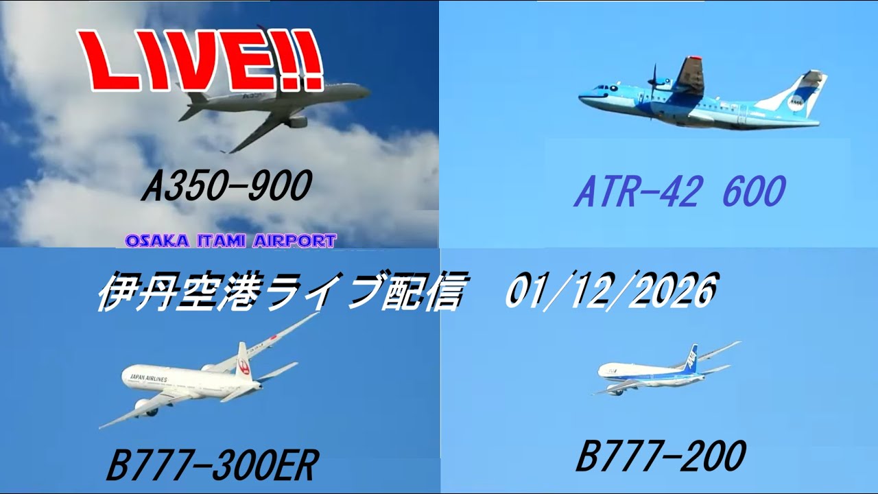 みぞか号ゴーアラ！一か月半の整備運休 JA17XJ/JA733J!生中継！伊丹