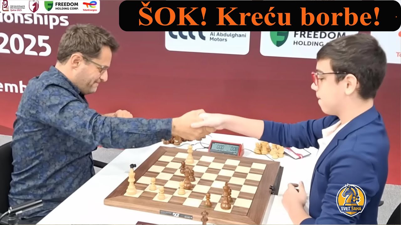 Faustino Oro šokirao Aronianа! Neverovatna pobeda u blicu u Kataru 2025 #svetsaha #sah