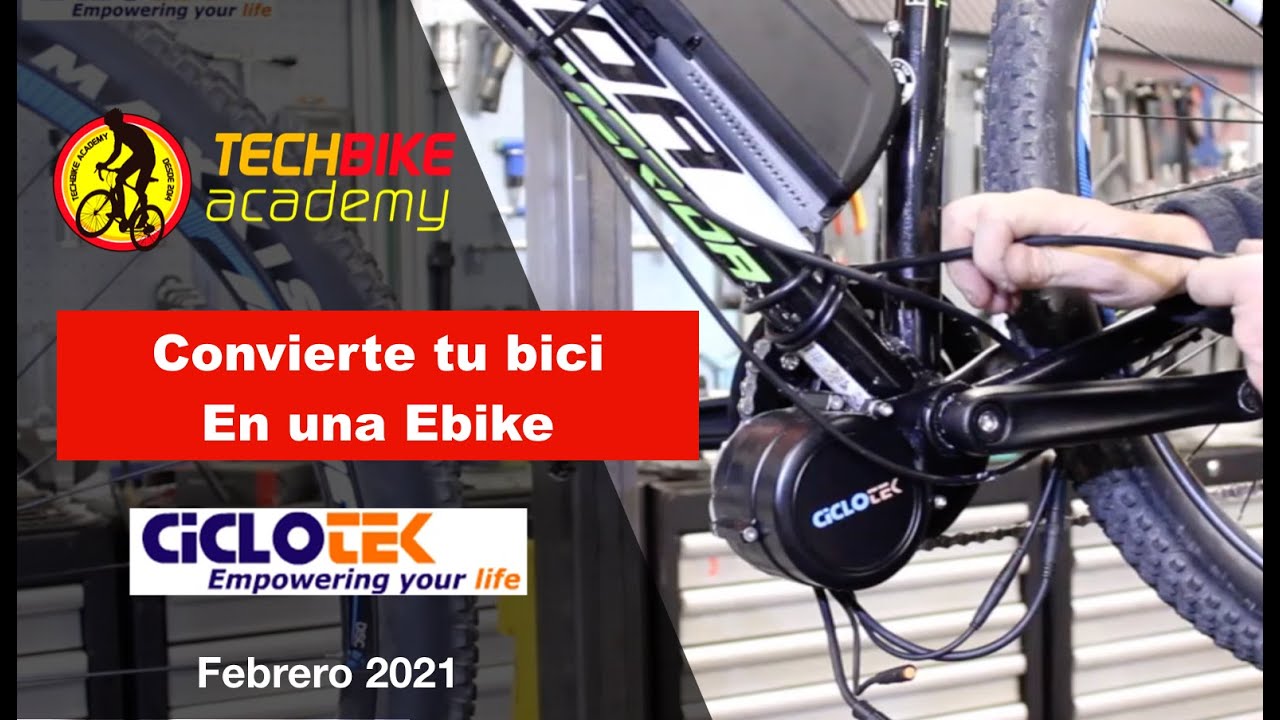Th carpintero Idealmente Convierte tu bicicleta en una Ebike con el motor Central de Ciclotek -  YouTube