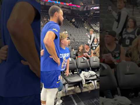 Wholesome moment between Stephen and Warriors Fan | #shorts