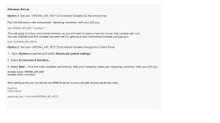 How to set Open AI key