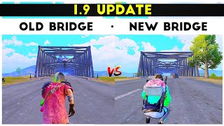 top 5 changes in update 1.9 | Bgmi ( pubg mobile ) 1.9 update new bridge
