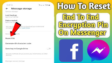 How to Reset End-to-end Encrypted Chat PIN Code on Messenger | Forgot Messenger PIN code