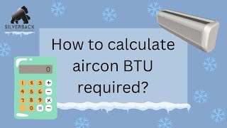 How to calculate aircon BTU required?