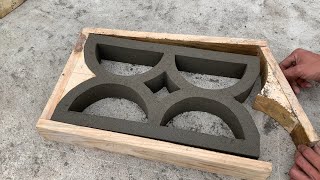 DIY - Cement Ideas Tips / Design molds and cast perfectly ventilated brick blocks from wood