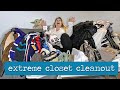 GETTING RID OF ALL MY CLOTHES | Konmari Method Closet Clean Out 2021