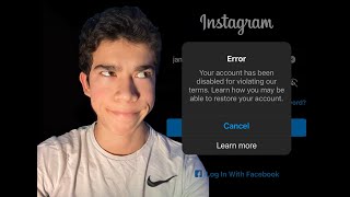 How to fix Instagram Account Disabled for no reason, working