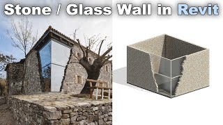 Stone Glass Wall in Revit Tutorial