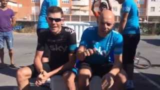 Sir Dave Brailsford and Luke Rowe take the Ice Bucket Challenge! Sir Dave Brailsford and Luke Rowe take the Ice Bucket Challenge!