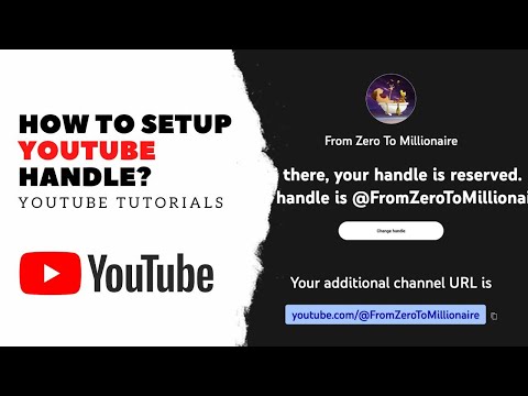 How to setup YouTube handle? How to change YouTube Handle? | YouTube Tutorial