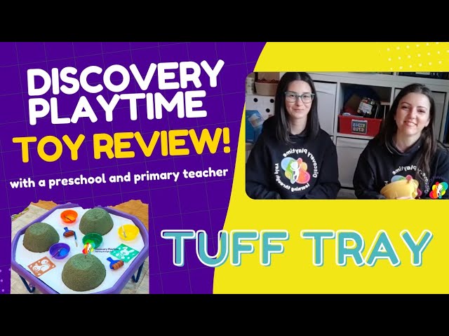 Tuff tray review: toys for a child who can't focus. 