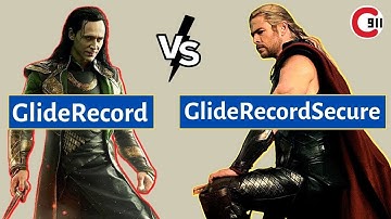 Gliderecord vs Gliderecordsecure Live  Demo