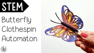 STEM |  Butterfly Clothespin Automaton Tutorial (Exploring Mechanisms) screenshot 4