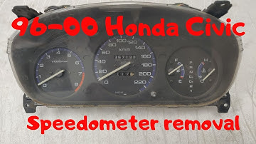Honda Civic 96-00 speedometer replacement quick guide how to remove (English)