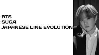 •BTS - SUGA ( JAPANESE LINE EVOLUTION ) | UNTIL " FILM OUT ".