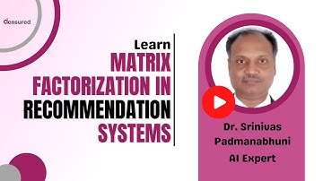 Matrix Factorization in Recommendation Systems | aiensured.com