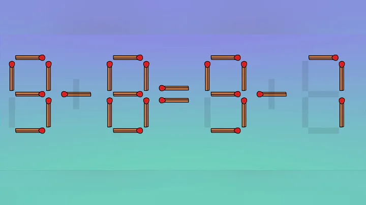 Move only 1 stick to make the equation correct | Matchstick puzzle 9-8=9-7