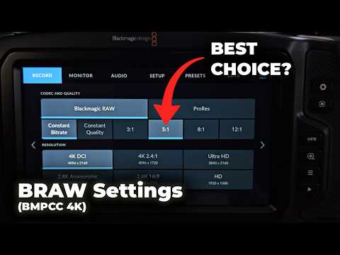 BMPCC 4K BRAW Tutorial | Settings That Actually Matter