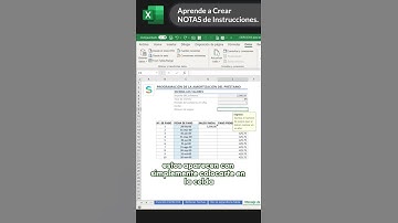 💡 ¿Sabías que en Excel puedes agregar notas en las celdas?