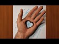 Best Magic Art Trick - Cool 3D Heart Optical Illusion 😱