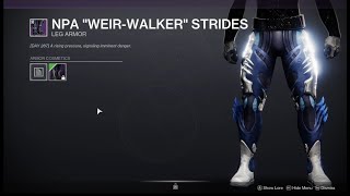 Destiny 2 Ornament Aphotic Lamellar Strides Npa Weir-Walker Strides