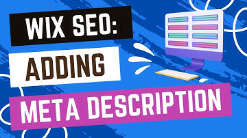 Wix SEO Checklist: Add Meta Description To Each Webpage