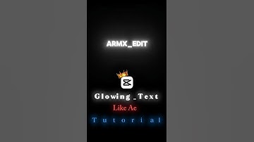 Glowing text tutorial 🤯 | Capcut Tutorial 🎥 #capcuttutorial #videoeditingtutorial #edit