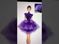 Fashion illustration of a dress designed inspired by sea urchins — sketch process.