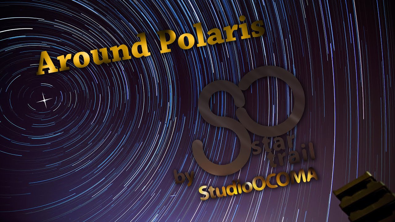 Time-lapse Startrail autour de l’étoile Polaire