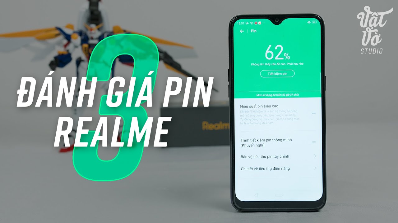 Đánh giá thời gian sử dụng pin trên Realme 3 - YouTube