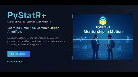 Voorbeeld van de PyStatRPlus-website.