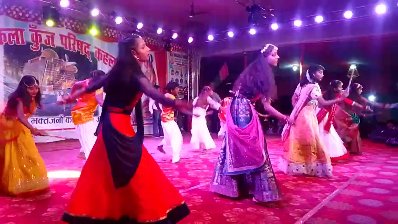 Dandiya group dance program (Ganesh Puja 🙏 ) Sharda Pathshala Kahalgaon (ganesh mela)