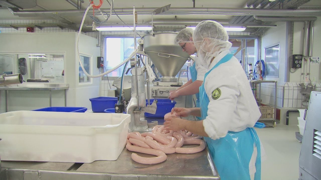 La Fabrication De La Saucisse De Veau Abe Rts Youtube