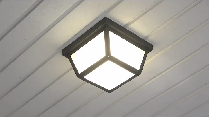 Installing a Ceiling Flush Mount Porch Light -  Coramdeo LED Light
