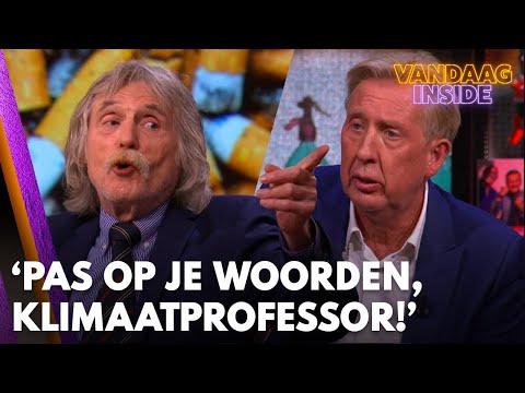 Johan grijpt in na opmerking klimaatprofessor: 'Nu moet je op je woorden letten!' | VANDAAG INSIDE