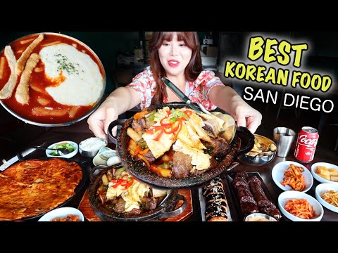 Download Braised Beef Short Ribs, Cheesy Tteokbokki, Dumpling Soondubu KOREAN FOOD MUKBANG 먹방 in San Diego