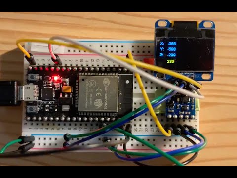 ESP32と電子コンパスモジュールで電子コンパス作成