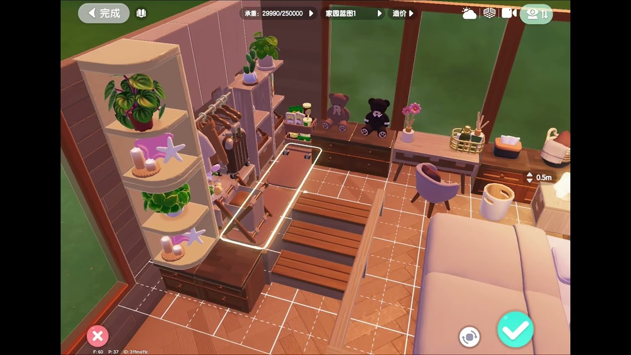 Heartopia-Warm Forest Wood Style Bedroom Tutorial Sharing