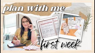 Celebrity *plan with me* first day / first week of school (linking resources) Wealth