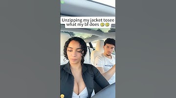 Unzipping my jacket to see what my boyfriend does #funny #haaha #funnyprank #youtube #jacket