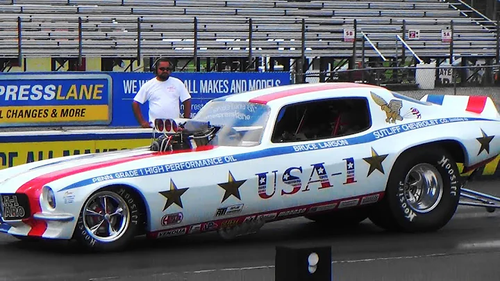 Bruce Larson Grenades USA 1 Camaro Funny Car aug 18